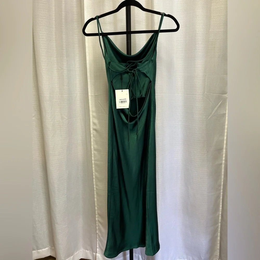 Hello Molly WHO LOVES YOU MIDI DRESS TEAL NWT | size XS (2)